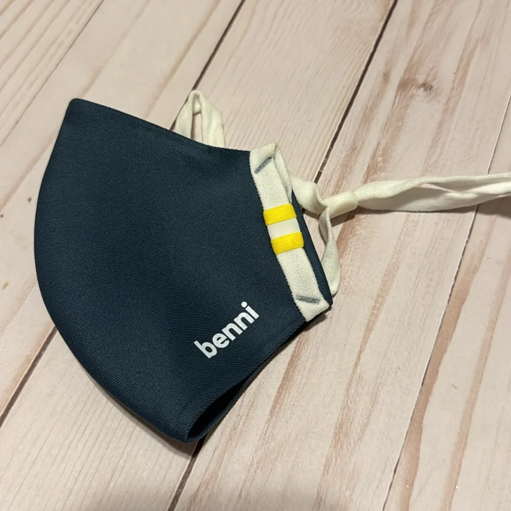 Benni light navy face mask